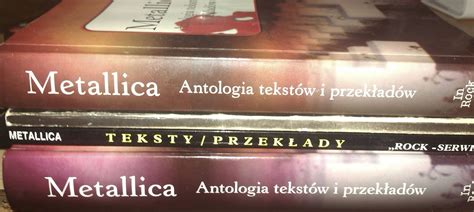 Książki z papieru nierecenzja METALLICA Teksty i przekłady