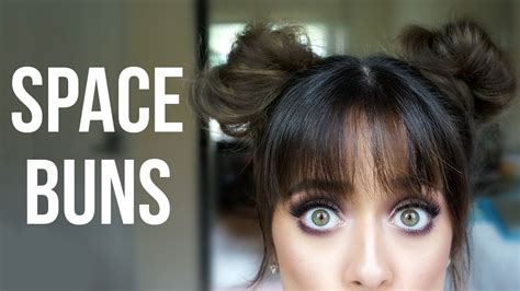 Space Bun Hair Tutorial Youtube