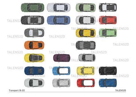 Car Top View, 2D Top View PNG for Floor Plan, PNG Files for Download - Etsy