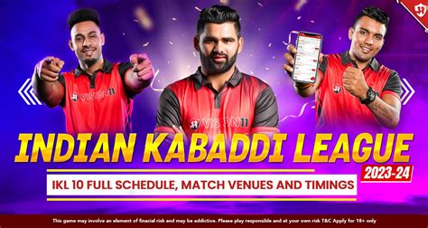 Indian Kabaddi League Full Schedule Fantasy Kabaddi Ikl