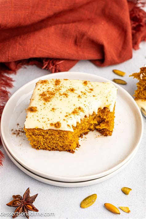 Pumpkin Sheet Cake - Desserts on a Dime