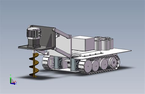 沙漠植树机器人三维sw模型1273882200solidworks 2017模型图纸下载 懒石网