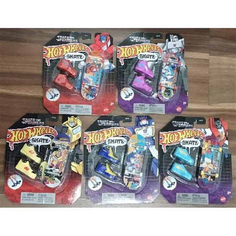 Hot Wheels Transformers Skate Optimus Prime Megatron Bumblebee Soundwave Starscream New