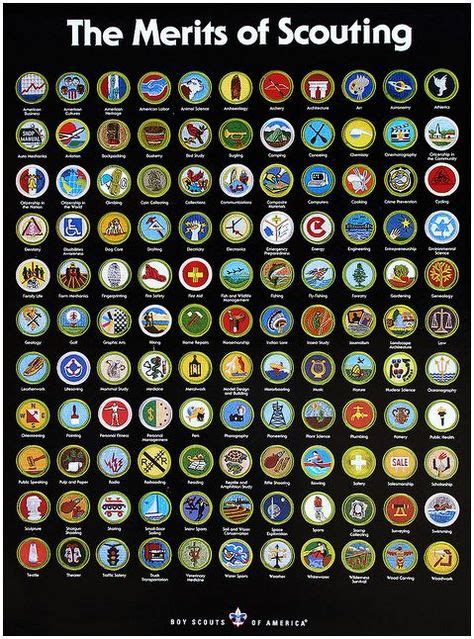 Printable List Of All Bsa Merit Badges