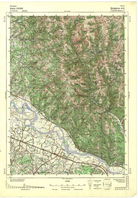 Topografske Karte Srbije Jna Kraljevo