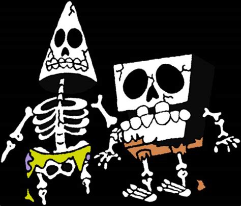 Spongebob And Patrick Skeleton By Milestailsprower2023 On Deviantart