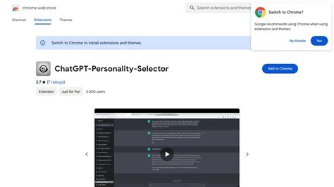 ChatGPT Personality Selector Trending AI Tool For Chatbots And Best