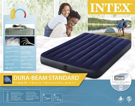 Intex 64758NP Napihljiva postelja Full Dura Beam Classic, 137 x 191 x ...