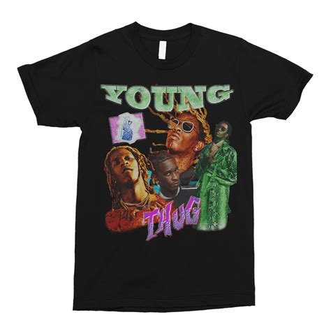 Young Thug Bootleg Rapper Tee Shirt Graphic Essential T Shirt Etsy