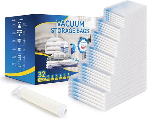 Amazon Simple Deluxe 32 Pack Compression Storage Bags Vacuum