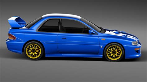 Subaru Impreza STI 22B 1993 2000 3D Model By SQUIR