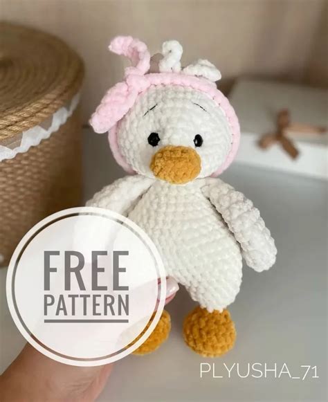 Amigurumi Plush Duck Free Pattern Amiguroom Toys