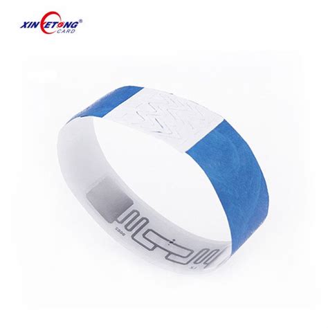 Xinyetong Waterproof Uhf Mhz Disposable Rfid Wristband Paper