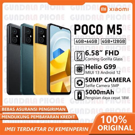 Jual Xiaomi POCO M5 NFC MediaTek Helio G99 Triple Camera 50MP