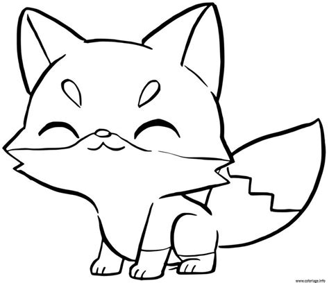 Coloriage Bebe Renard Kawaii Maternelle à Imprimer Coloriage Renard Coloriage Coloriage Kawaii