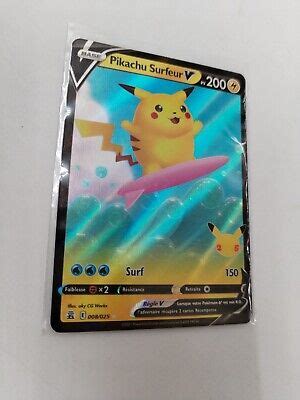 Carte Pokemon Pikachu Surfeur Ebay