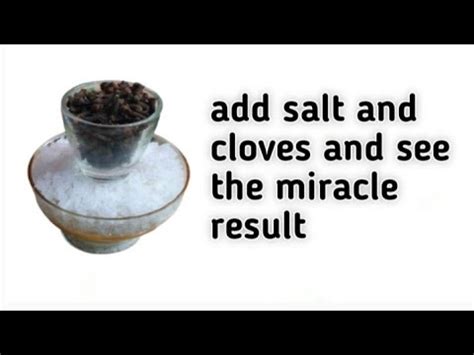 Add Salt Cloves You See The Miracle Result Your Room Good Smell Like 5