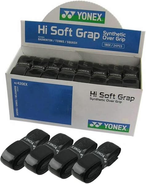 Yonex AC420EX Hi Soft Grap 24 Pieces Box Black Buy Online At Best