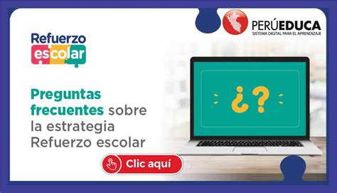 Perueduca Preguntas Frecuentes Sobre La Estrategia Refuerzo Escolar