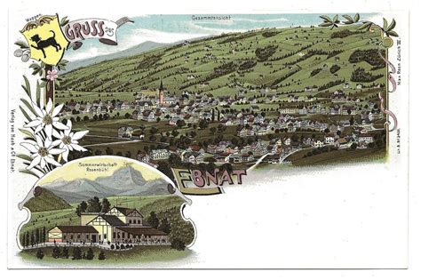 Gruss aus Ebnat SG Toggenburg Wirtschaft Rosenbühl um 1900 Kaufen