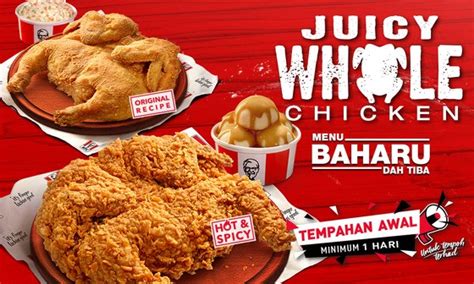 All Kfc West Malaysia Branches Have Launched Fried Whole Chicken