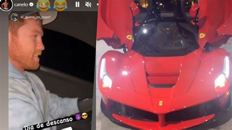 De lujo Canelo Álvarez presume el rugir de su exclusivo Ferrari de