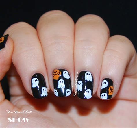 Halloween Ghost Nail Designs