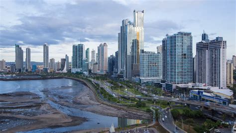 City Skyline, Panama City, Panama, Central America (May 2016, Panama City, Panama) Stock Footage ...