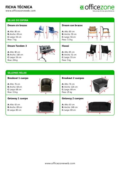 Dimensiones De Las Sillas