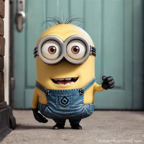 Minion Saying Hello | Stable Diffusion Online