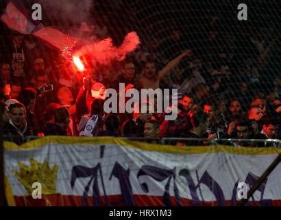 Budapest Hungary March The Ultras Of Ferencvarosi Tc Called