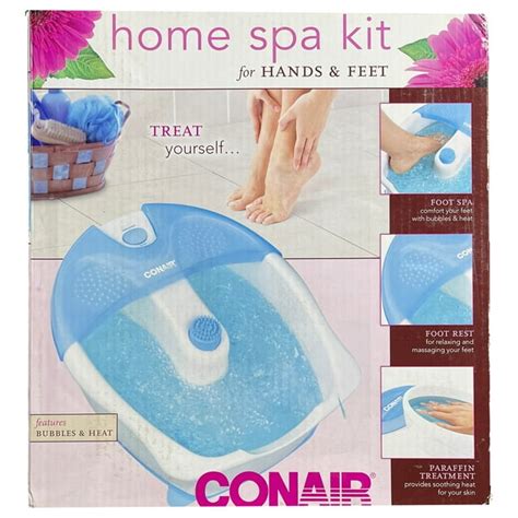 Conair Bubbling Foot Spa Massage Whirlpool Bath With Heat And Paraffin