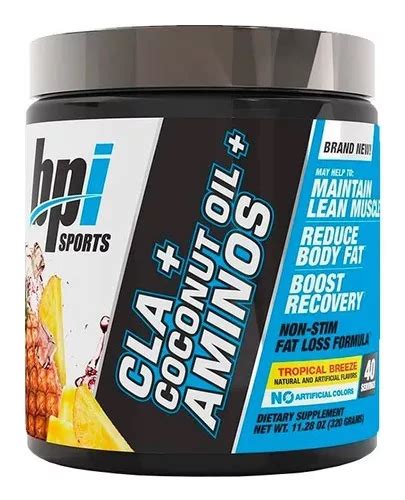 Bpi Sports Cla Coconut Oil Aminos 40 Servicios Quemador Sabor