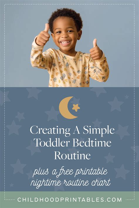 Creating A Simple Toddler Bedtime Routine - Childhood Printables