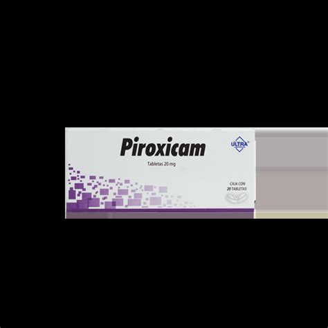 Piroxicam Mg C Tabs Ultra Labs Distribuidora Disa