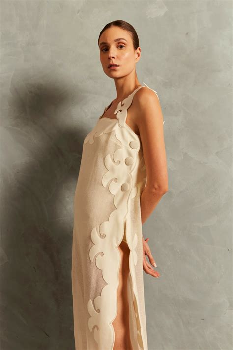 Adriana Degreas Bikini Réseau Appliqué Midi Dress Women Cathy Bouslog