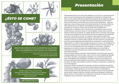 Pdf Presentaci N Sto Se Come Breve Recorrido Por Alimentos