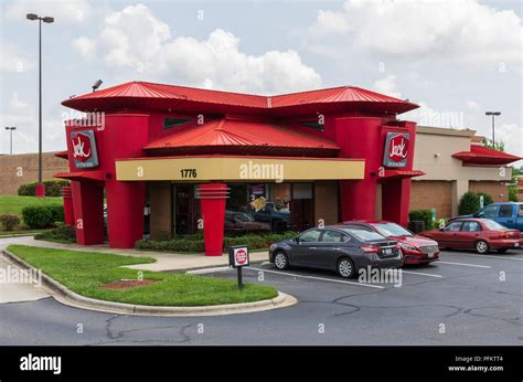 Hickory Nc Usa 20 Aug 2018 A Jack In The Box Restaurant One Of 2200 Locations In The U S