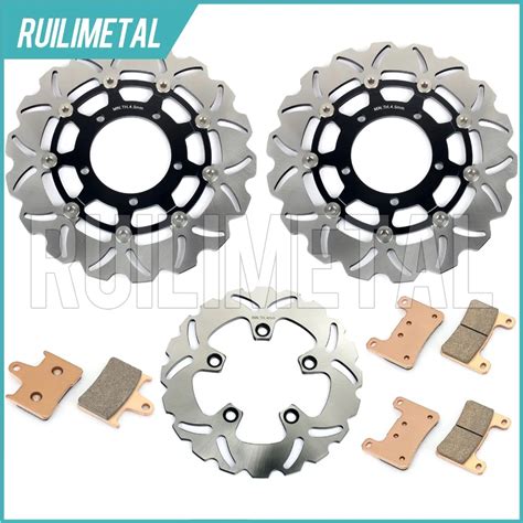 Front Rear Brake Discs Rotors Pads Set For Suzuki GSXR 1000 05 06 GSX R