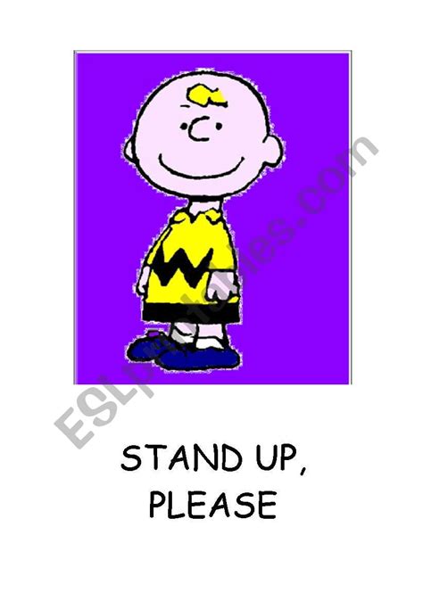 Stand Up Poster Esl Worksheet By Chabelina