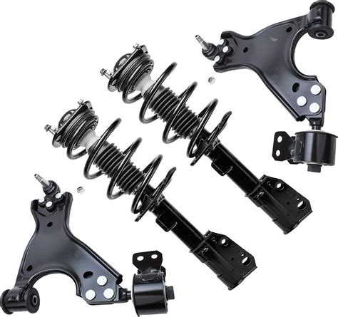 4pc Front Struts Lower Control Arms Suspension Kit