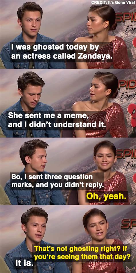 16 Zendaya And Tom Holland Interview Moments That Prove Theyre Mj And