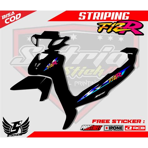 Jual Striping Variasi Fiz R Sticker List Sticker Motor Yamaha Fiz R