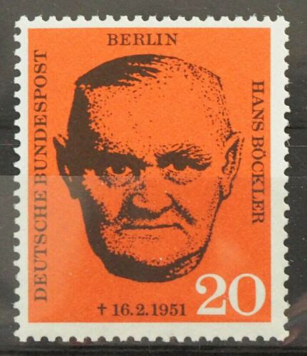 Berlin Michel Nr 197 Postfrisch 1961 10 Todestag Hans Böckler eBay