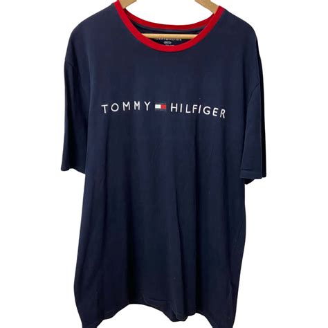 Tommy Hilfiger Mens T Shirt Size Xxl Navy Blue