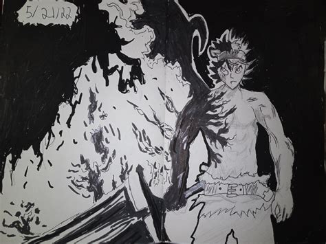 ASTA I attempted drawing yesterday : r/BlackClover