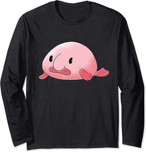 Blobfish Funny Comic Blob Fish Gift Long Sleeve T Shirt Amazon Co Uk