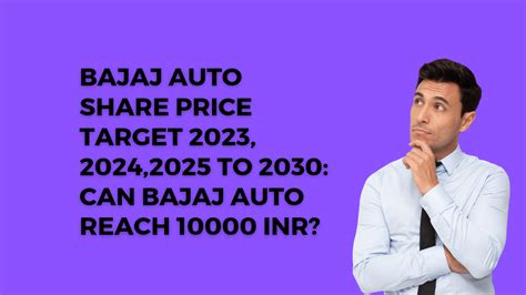 BAJAJ AUTO SHARE PRICE TARGET 2023 2024 2025 TO 2030 CAN BAJAJ AUTO