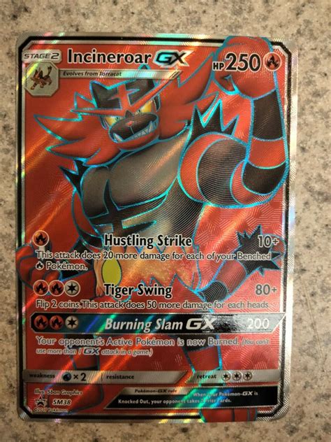 Pokemon SM38 Incineroar GX Black Star Promo Ultra Rare Values MAVIN