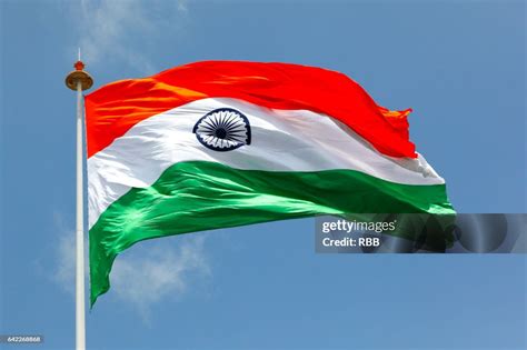 Indian Flag Flying High High-Res Stock Photo - Getty Images